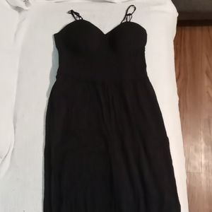 Black strappy romper